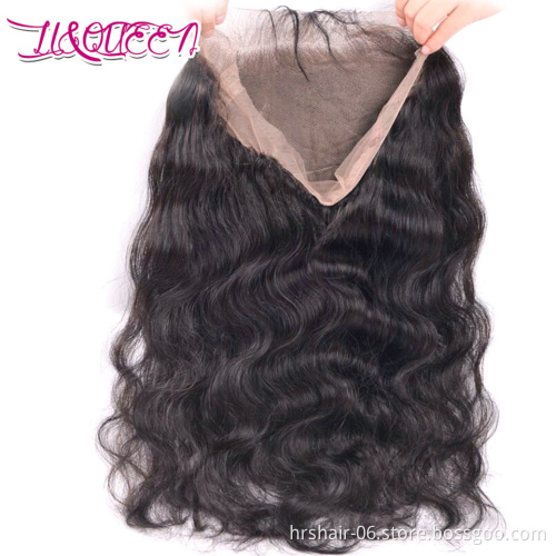 Full Lace 360 Frontal with Baby Hair Virgin Human Hair 360 Lace Frontal Closure